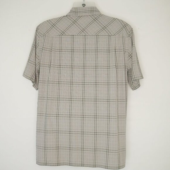 511 Tactical Men Med S/S Snap Button Up Zip Pocket Shirt Concealed Carry Gray - Picture 5 of 6